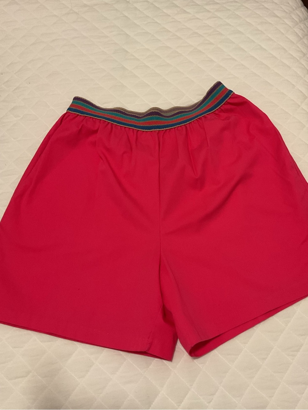 Jessica Scott Sport Vintage Pink with multicolored Elastic Waist Shorts